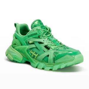 NEW Balenciaga Size 42 Track 2 Open Sneaker Green